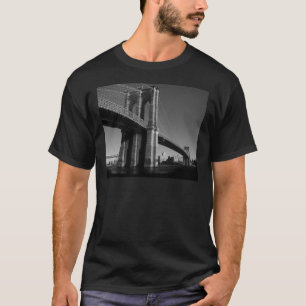 T-shirt Pont Brooklyn noir et blanc