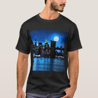 Pont Brooklyn sous une Pleine lune