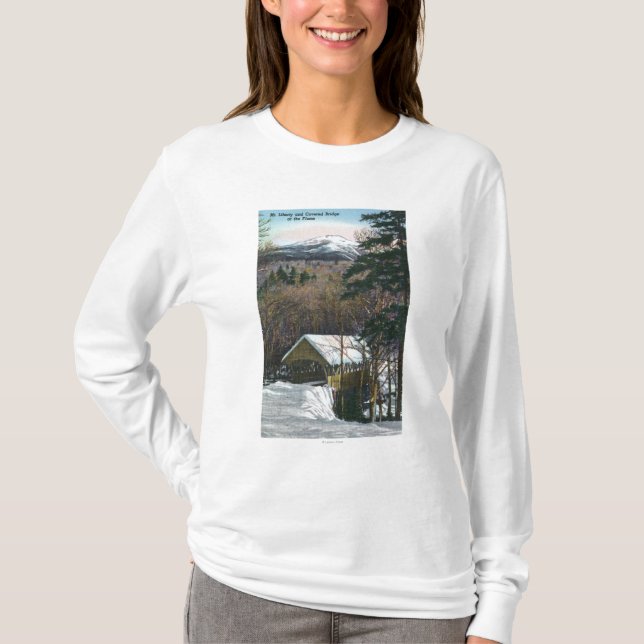 T-shirt Pont couvert à la canalisation en hiver (Devant)