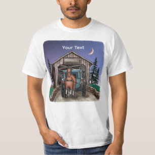 T-shirt Pont couvert crépusculaire 