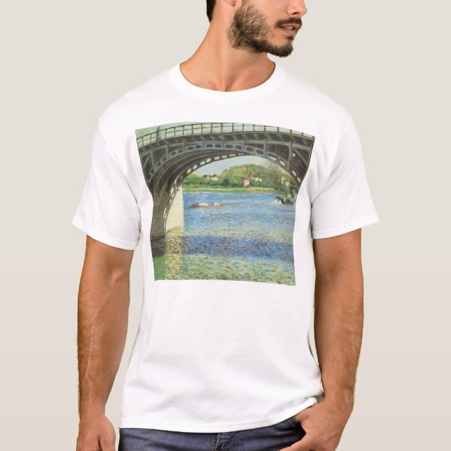 T-shirt Pont d'Argenteuil par Gustave Caillebotte (Devant)