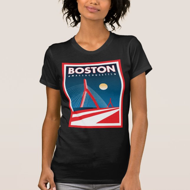 T-shirt Pont de Boston Zakim (Devant)