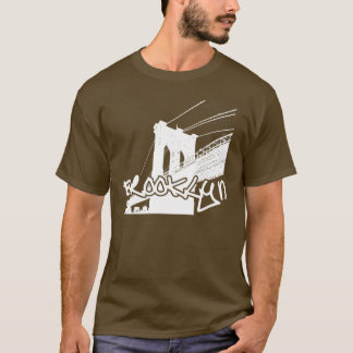T-shirt Pont de Brooklyn "blanc "
