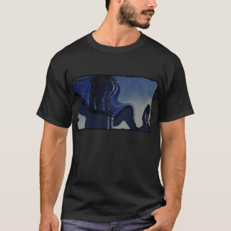T-shirt Pont de Brooklyn dans le bleu - déformé