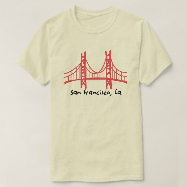 T-shirt PONT DE PORTE D'OR SAN FRANCISCO T=Chemise (Design devant)