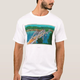 T-shirt Pont de rivière d'Umpqua dans Reedsport, Orégon