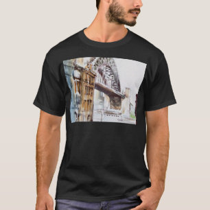 T-shirt Pont de Tyne de tee - shirt de doyen Street Black