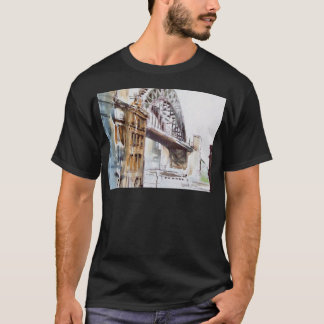 T-shirt Pont de Tyne de tee - shirt de doyen Street Black