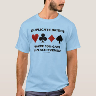 T-shirt Pont Dupliqué Où 50% Jeu Est Une Réussite