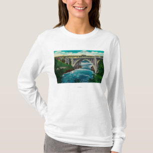 T-shirt Pont et automnes en rue de Monroe sur la rivière