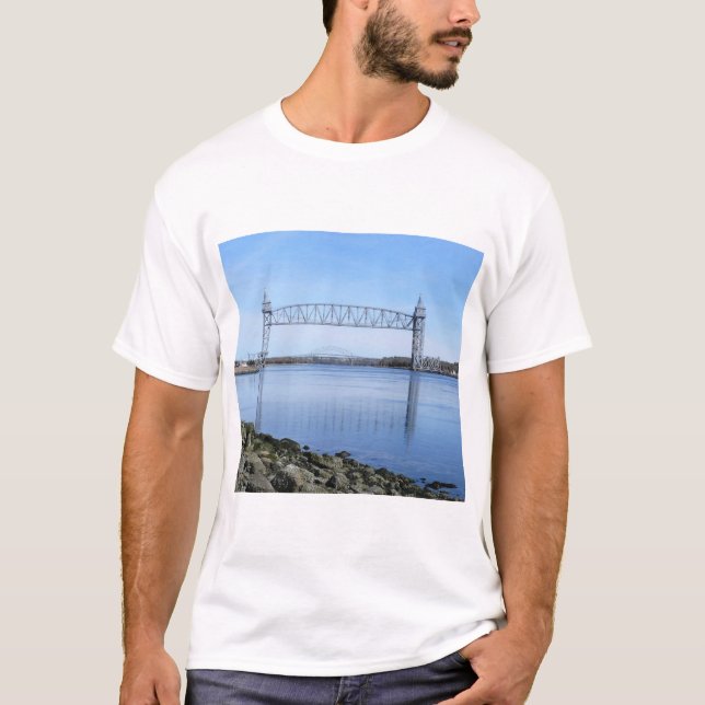 T-shirt Pont ferroviaire du canal de Cape Cod (Devant)