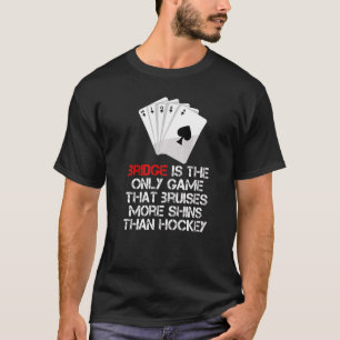 T-shirt Pont Joueurs Carte Jeu Pont Dire Pour Pont