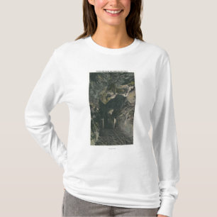 T-shirt Pont sous la vue de roche d'équilibre
