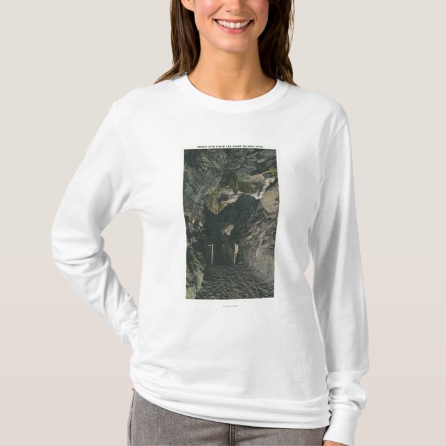 T-shirt Pont sous la vue de roche d'équilibre (Devant)