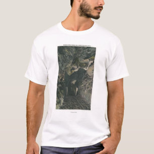 T-shirt Pont sous la vue de roche d'équilibre