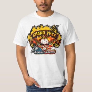 T-shirt Pontiac Grand prix - crâne de bannière de burn-out