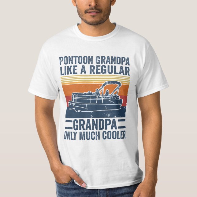T-shirt Ponton Grand-Père Comme Un Grand-Père Régulier Seu (Devant)