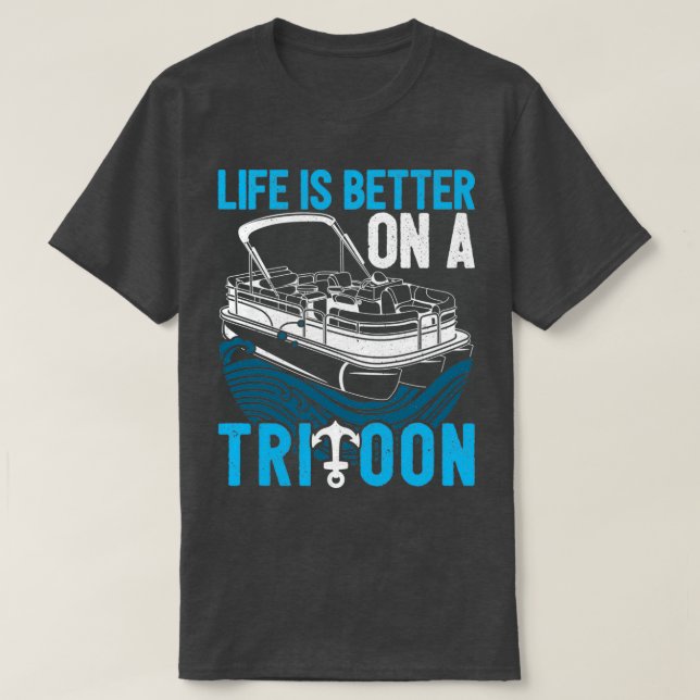 T-shirt Pontoon First Mate Tritoon Boat Lovers Idea (Design devant)