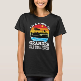 T-shirt Pontoon Grand-père Pontoon Lac Capitaine Lac Batea