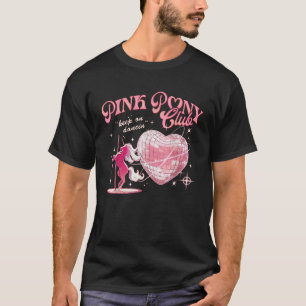 T-shirt Pony and Heels Lover Pink Girls Clubs Disco Birthd