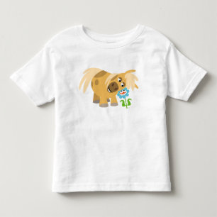 T-shirt Pony et Flower Cartoon