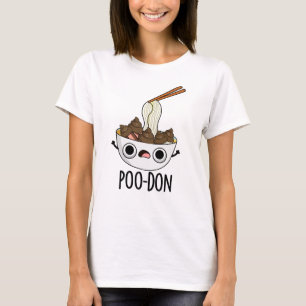 T-shirt Poo-don Funny Udon Pun
