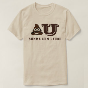 T-shirt Poo U Summa Cum Laude