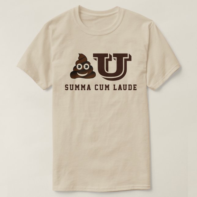 T-shirt Poo U Summa Cum Laude (Design devant)