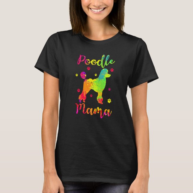 T-shirt Poodé Mama éleveurs de chiens Pet Water Retriever  (Devant)