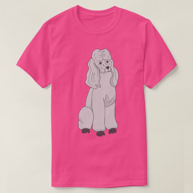 T-shirt Poodle (Design devant)