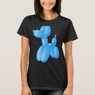 T-shirt Poodle bleu