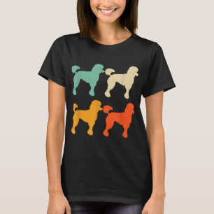 T-shirt Poodle cadeau pour Amoureux des chiens Retro Poodl