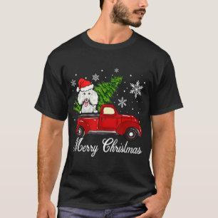T-shirt Poodle Chien équitation Camion Rouge Décorations d
