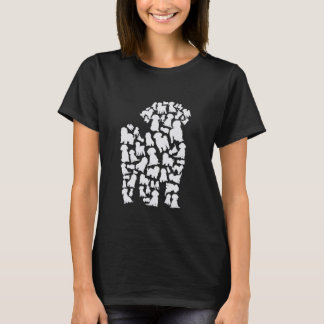 T-shirt Poodle Chien Maman Poodle Papa