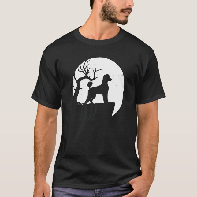 T-shirt Poodle Chien Rétro 12 (Devant)