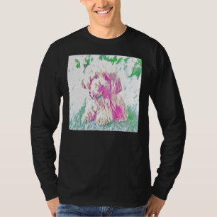 T-shirt Poodle de jouets Puppy Print