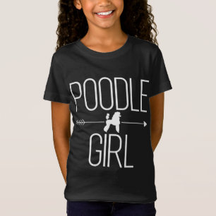 T-Shirt Poodle Girl Cadeau pour femmes Chien Animal Eau ch