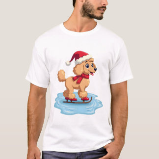 T-shirt Poodle Ice Skater