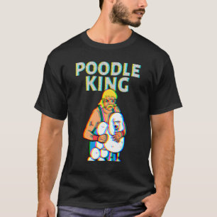 T-shirt Poodle King Mullet Temps D'Affaires En Première Pa