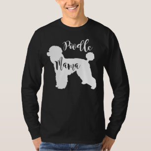 T-shirt Poodle Mama Profil De Poodle Chien Maman Cadeau
