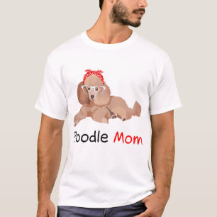 T-shirt Poodle Maman Chien Bandana Animaux de compagnie Am