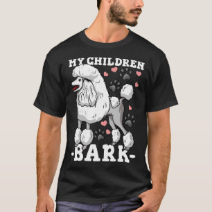 T-shirt Poodle mignon chien maman papa