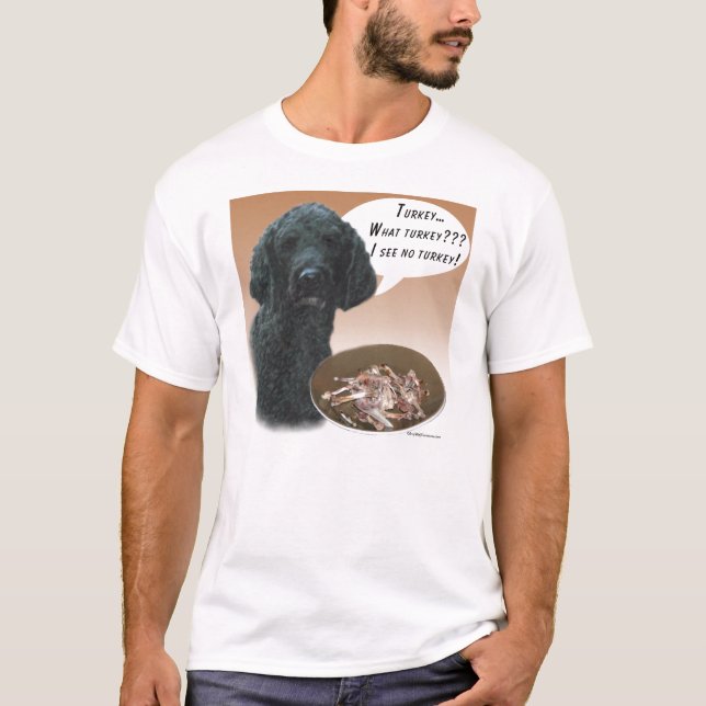 T-shirt Poodle (noir) Turquie (Devant)