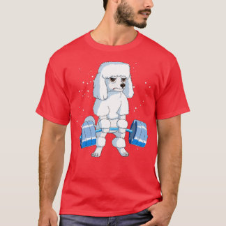 T-shirt Poodle Poids Deadlift Fitness Design 