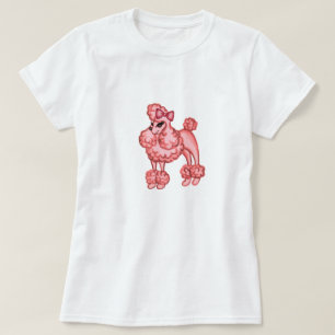 T-shirt poodle rose