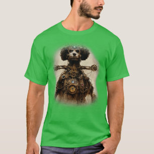 T-shirt Poodle Surreal Steampunk Amoureux des chiens d'oeu