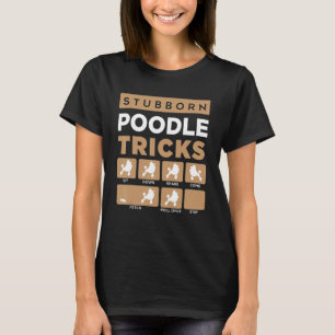 T-shirt Poodle têtu tricks standard jouet chien race fan