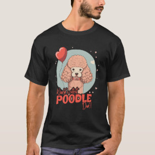 T-shirt Poodledog Avec Coeur Décor Cutest Poodledad