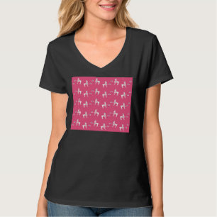 T-shirt Poodles roses chauds