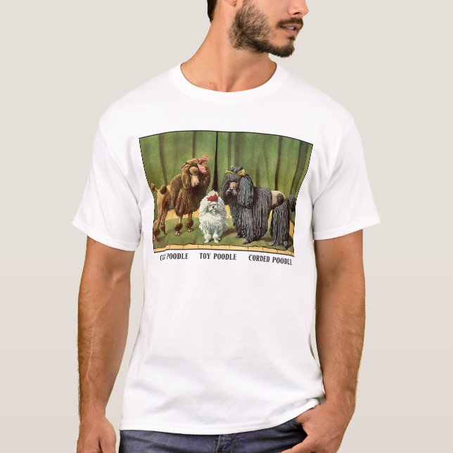 T-shirt Poodles vintages (Devant)